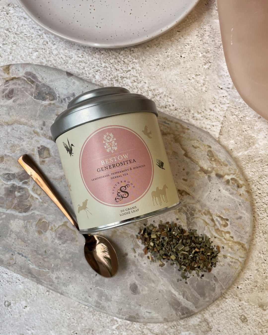 Bestow Generositea Organic Herbal Tea Tin