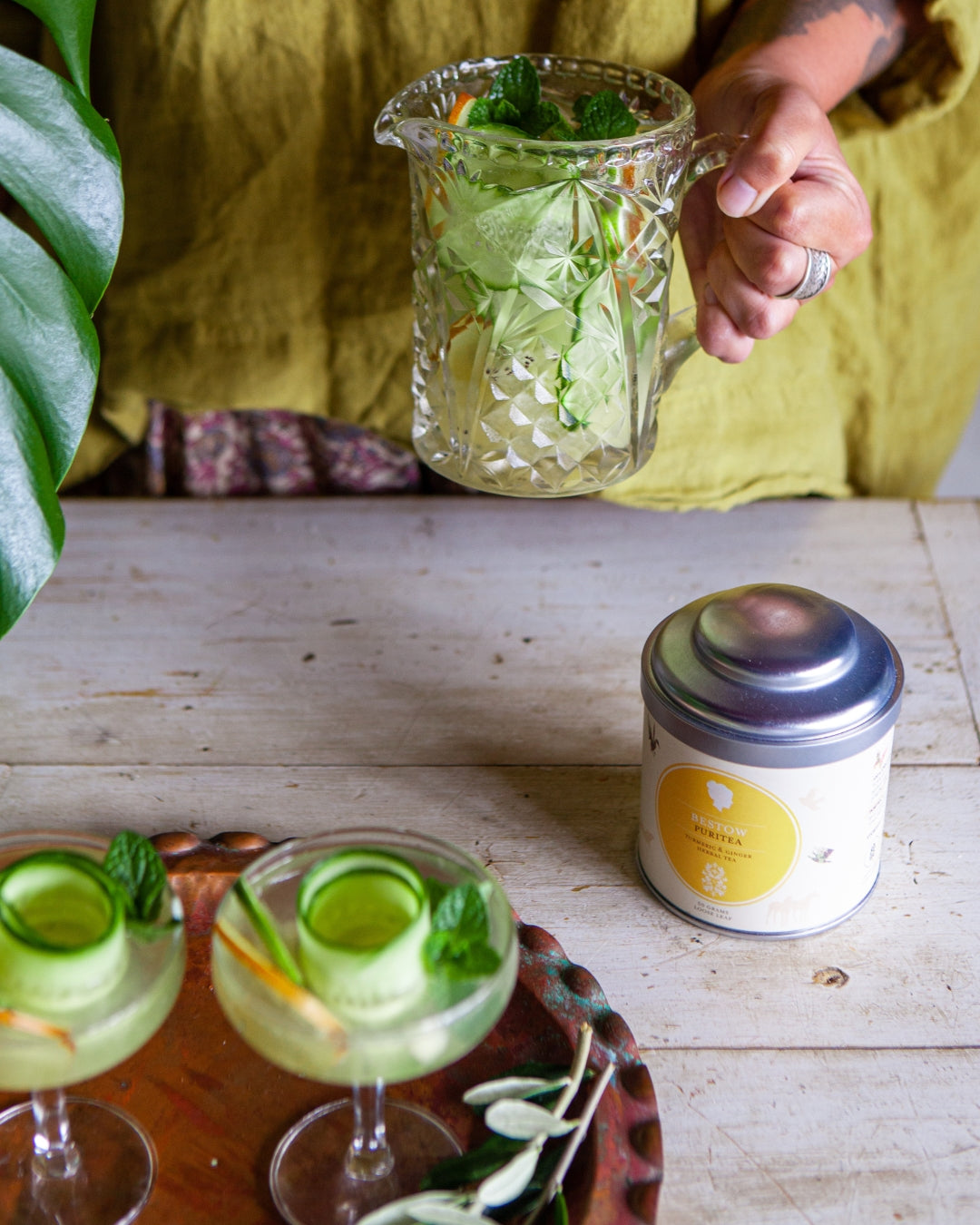 Bestow Puritea Organic Herbal Tea Tin