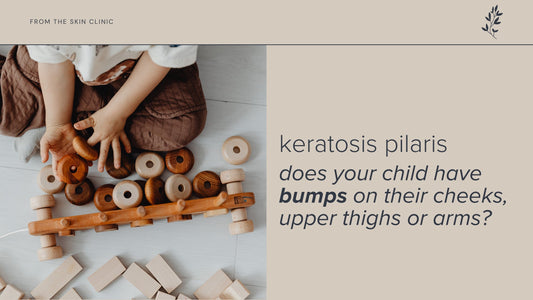 Does your child have bumps on their cheeks, upper thighs or arms?