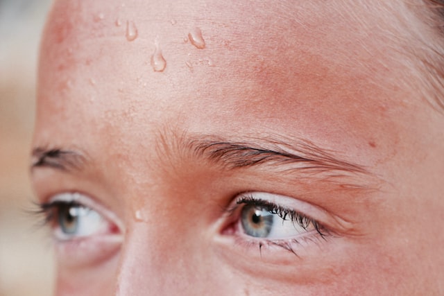 What does sweat do to your skin?