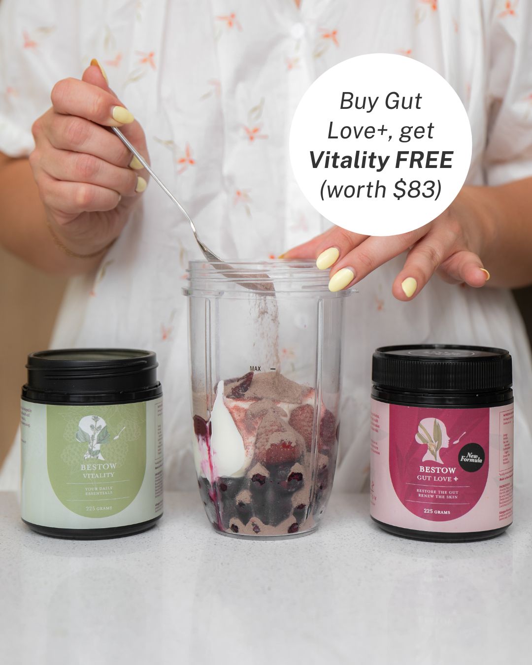 Bestow Gut Love+ (with FREE Vitality Powder)