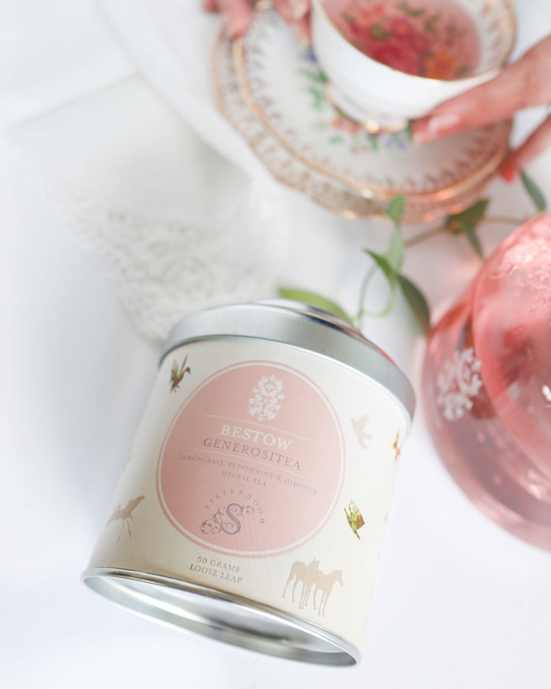 Bestow Generositea Organic Herbal Tea Tin